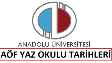 2024 AÖF Yaz Okulu