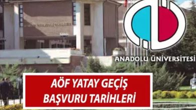 Açıköğretim Yatay Geçiş Başvuruları